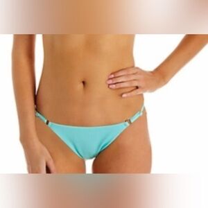 NWOT Nanette Lepore Mint Ribbed Bikini Bottom Sz 8